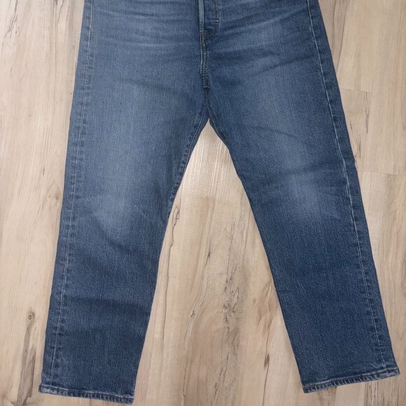 Levi Strauss Medium Wash Button Fly Wedgie Straight Jeans W 29 - Picture 8 of 9